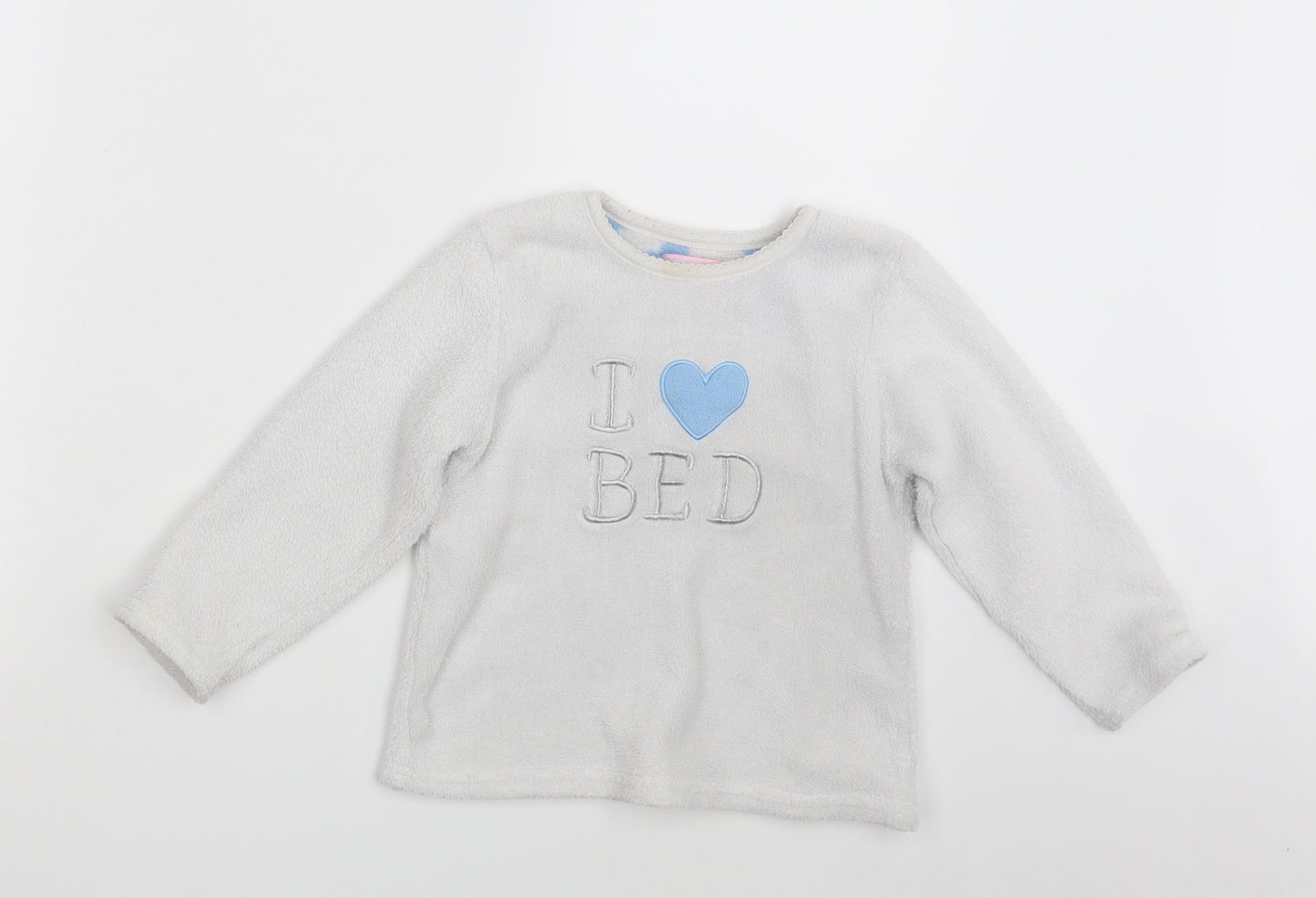 Young Dimension Girls White   Pullover Jumper Size 4-5 Years  - I love Bed