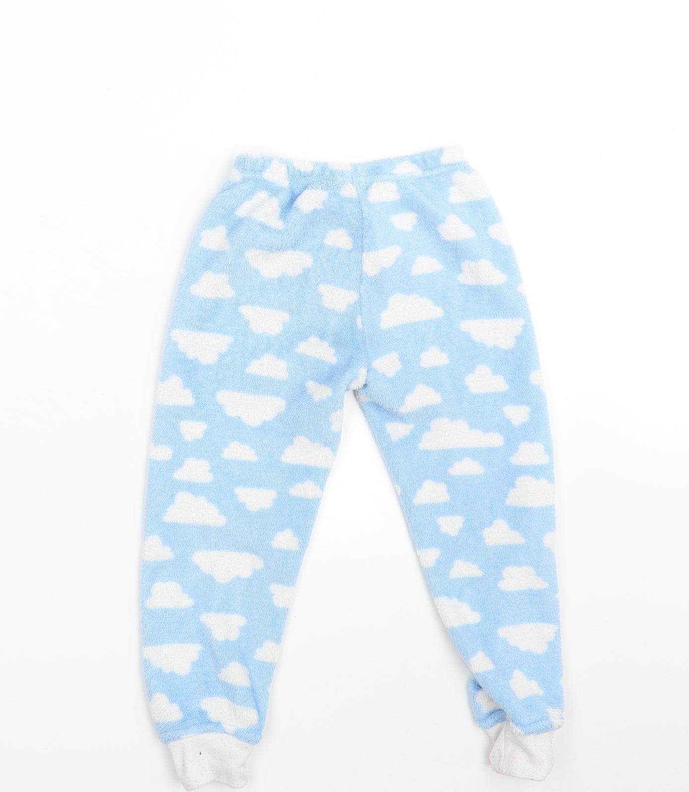 Young Dimension Girls Blue Colourblock  Sweatpants Trousers One Size - Waist 18in; Inside  leg 17in