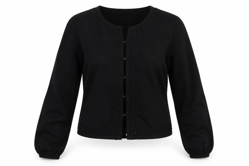 Sirup Womens Black   Cardigan Jumper Size L