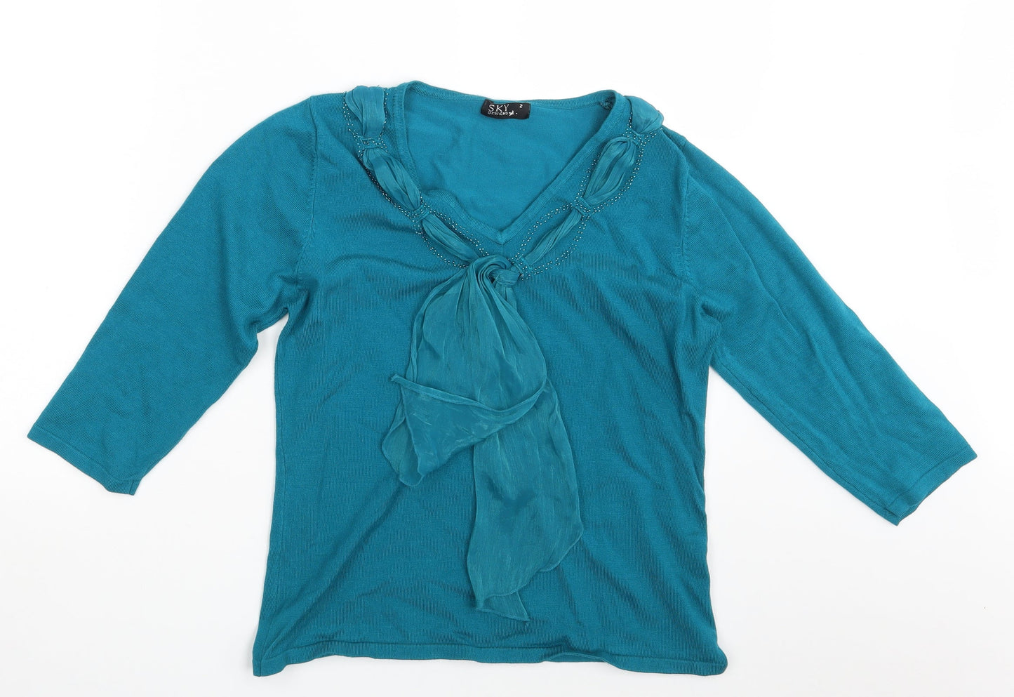 Sky Designs  Womens Blue   Pullover Jumper Size S