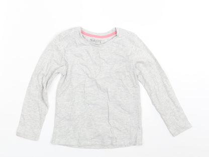 Nutmeg Girls Grey   Basic T-Shirt Size 6-7 Years