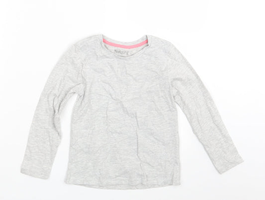 Nutmeg Girls Grey   Basic T-Shirt Size 6-7 Years