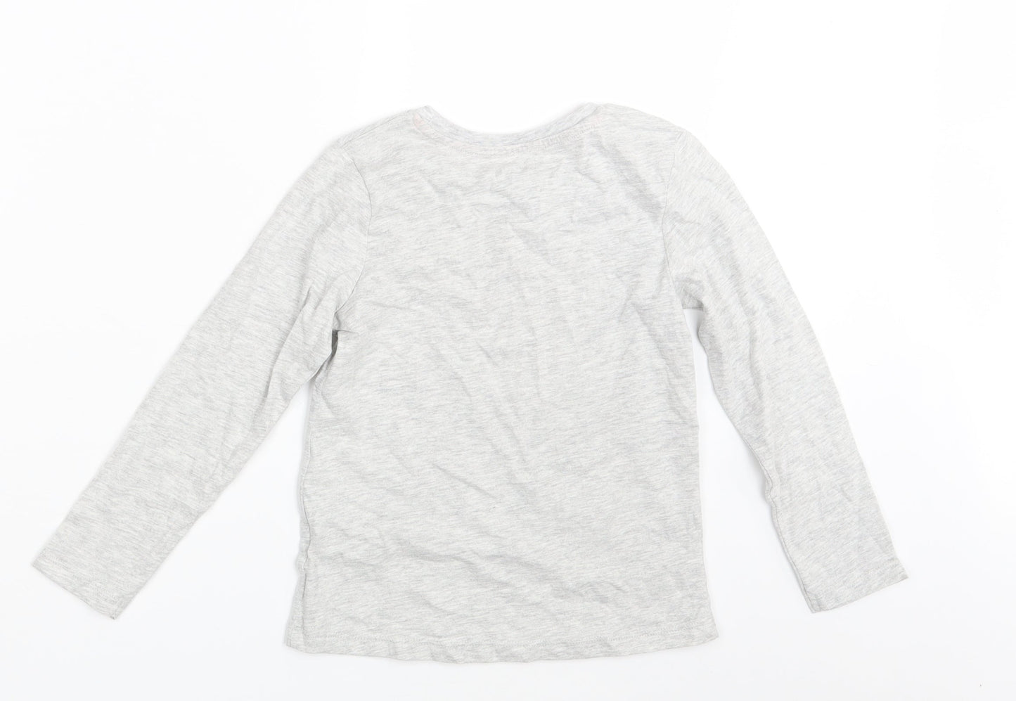 Nutmeg Girls Grey   Basic T-Shirt Size 6-7 Years