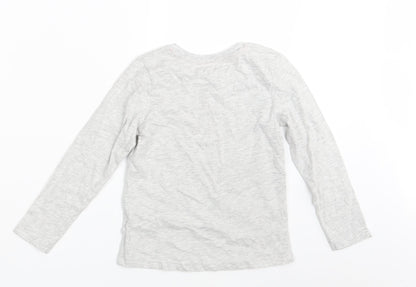 Nutmeg Girls Grey   Basic T-Shirt Size 6-7 Years