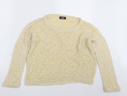 Preloved G21 Womens Yellow   Pullover Jumper Size 12 - Front