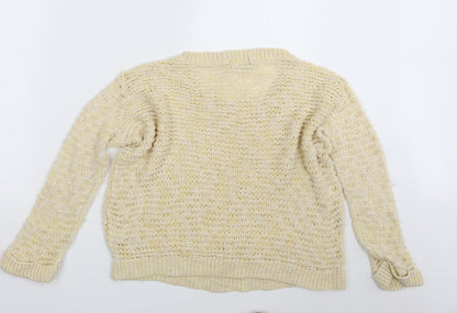 Preloved G21 Womens Yellow   Pullover Jumper Size 12 - Back