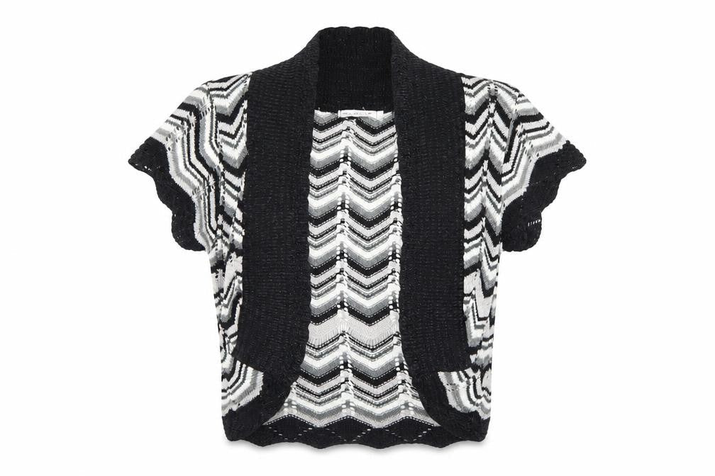 Select Womens Black Striped  Jacket  Size M