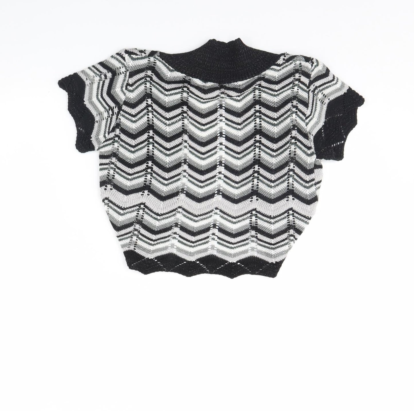 Select Womens Black Striped  Jacket  Size M