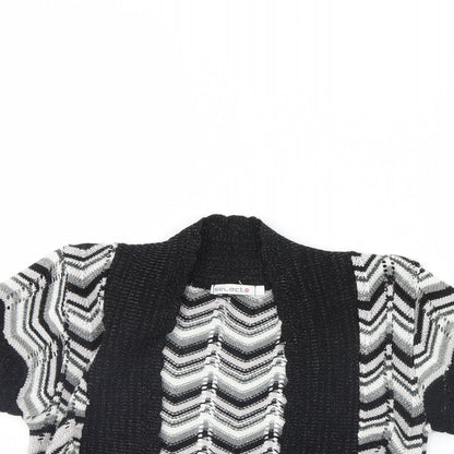 Select Womens Black Striped  Jacket  Size M