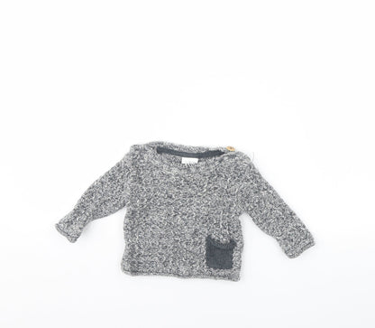 Next Baby Black   Pullover Jumper Size 3-6 Months