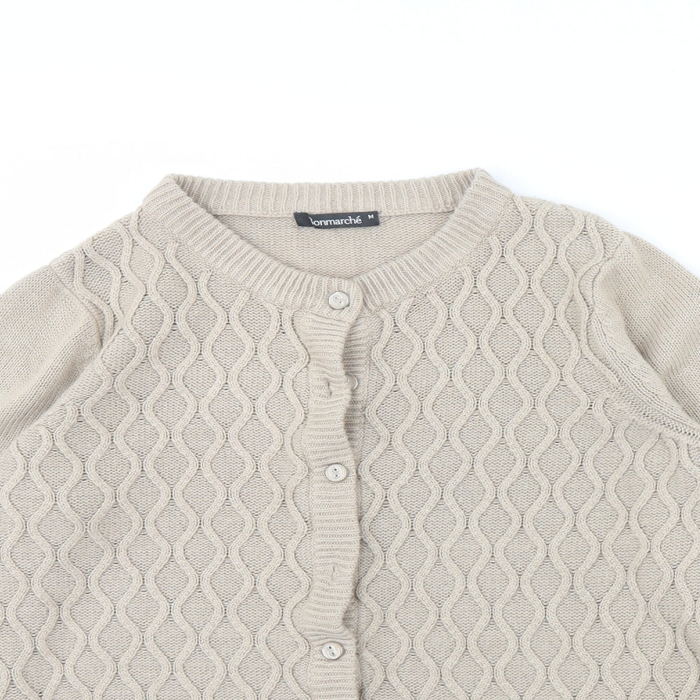 Bonmarché Womens Beige   Cardigan Jumper Size M