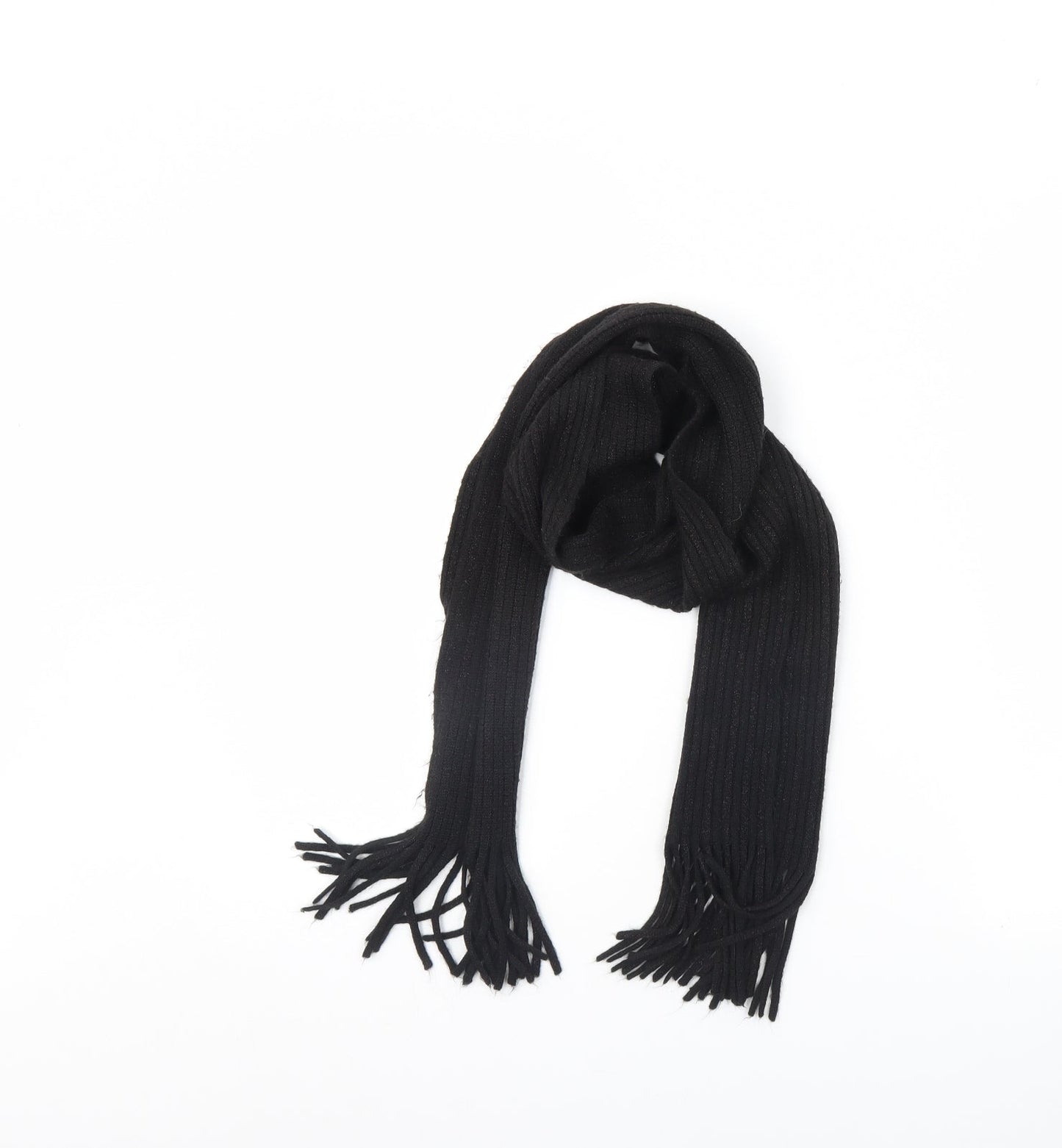 Preworn Womens Black    Scarf
