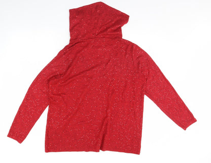 Isle Essentials Womens Red   Pullover Jumper Size M