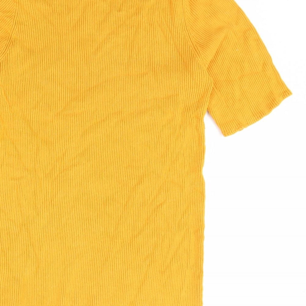 Papaya Womens Yellow   Basic Blouse Size 16