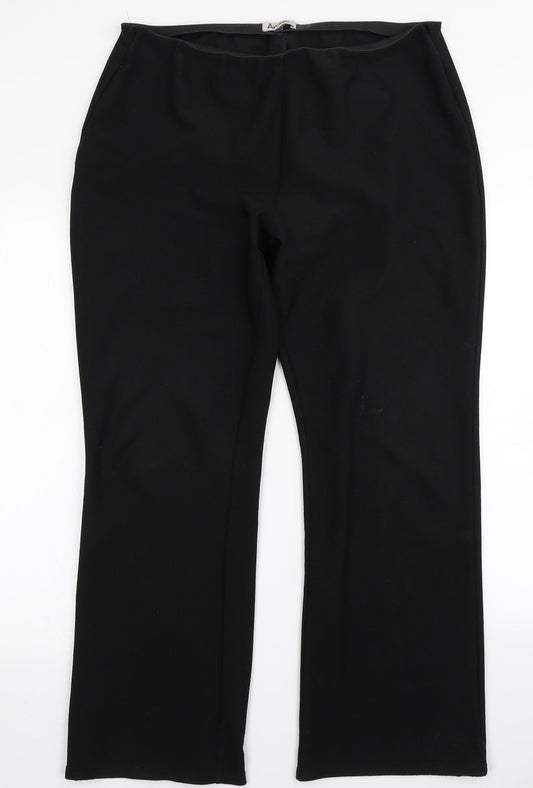 Aristra Womens Black   Dress Pants Trousers Size 16