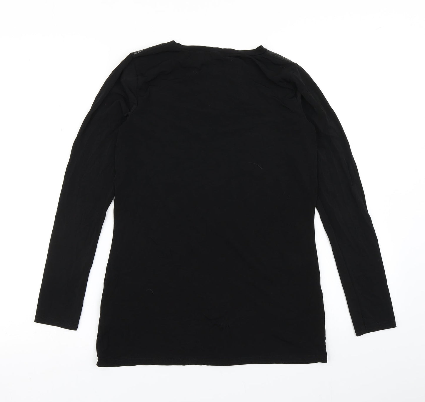 V by Very Womens Black   Basic T-Shirt Size 10