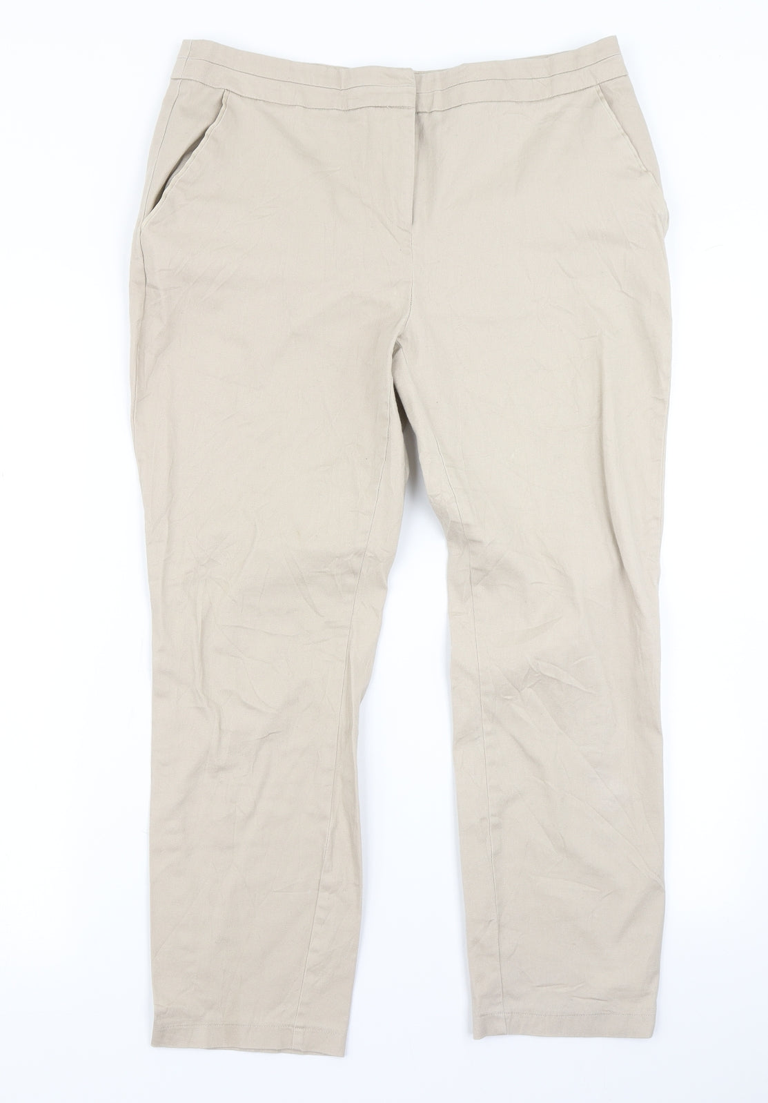 Atmosphere Womens Beige   Dress Pants Trousers Size 14 L24 in