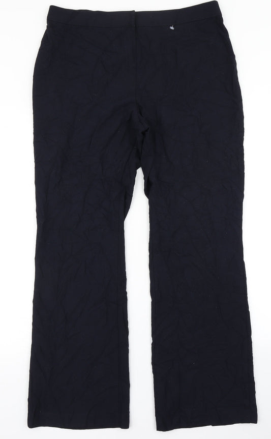Marks & Spencer Womens Blue   Dress Pants Trousers Size 16 L28 in