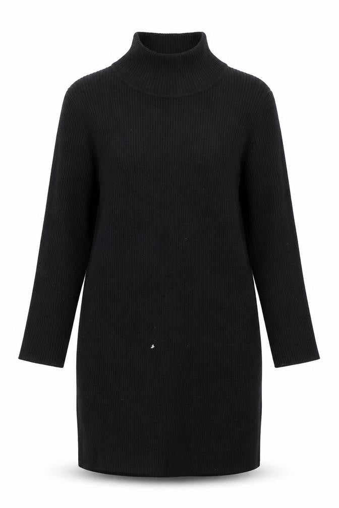 JCL Womens Black  Knit Pullover Jumper Size S