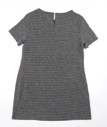 Preloved Dorothy Perkins Womens Grey   A-Line  Size 10 - Back