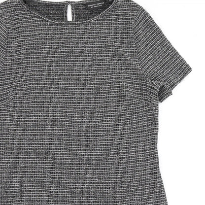 Preloved Dorothy Perkins Womens Grey   A-Line  Size 10 - Detail