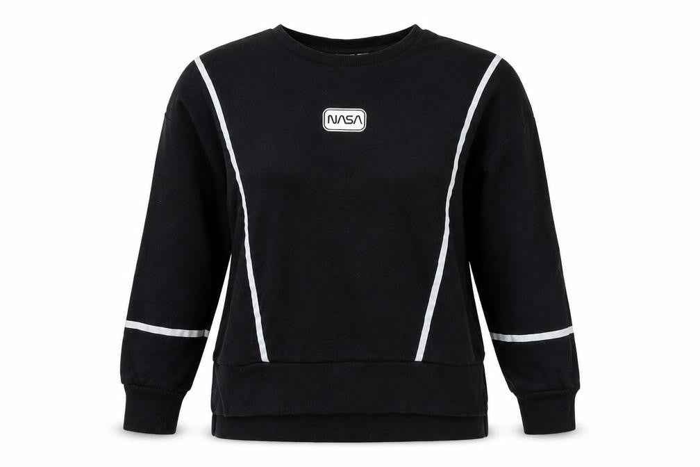 Primark Womens Black  Jersey Pullover Sweatshirt Size 12  - NASA