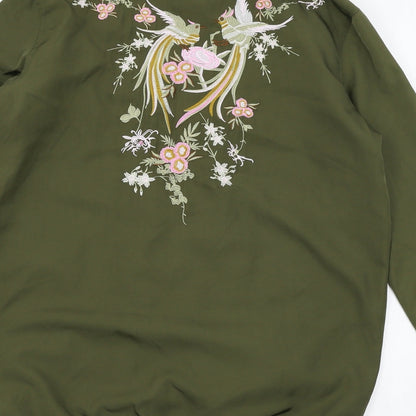 Atmosphere Womens Green Floral  Jacket  Size 8