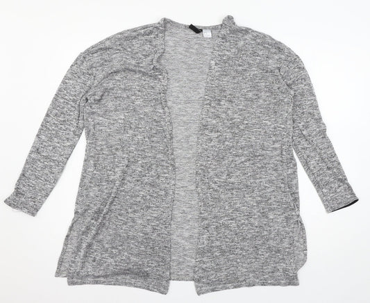 Divided Womens Grey  Knit Cardigan Jumper Size M