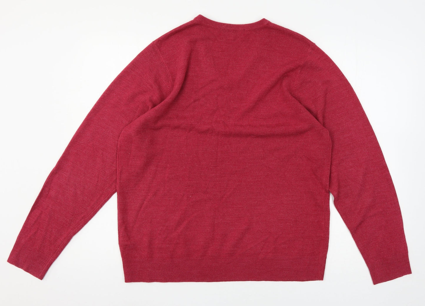 Marks and Spencer Womens Red  Knit Pullover Jumper Size L