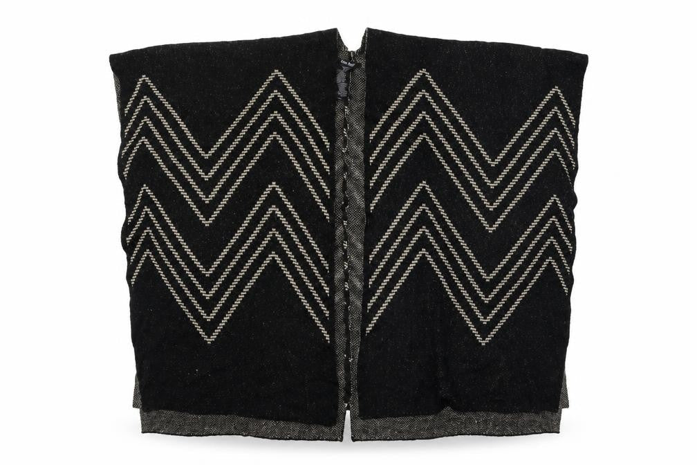 Ellen Reyes Womens Black Striped Knit Jacket  One Size