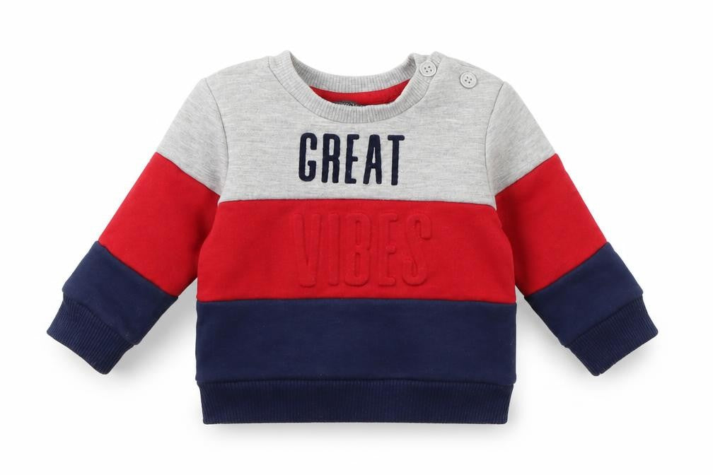Primark Baby Grey Striped Jersey Pullover Jumper Size 0-3 Months  - Great Vibes