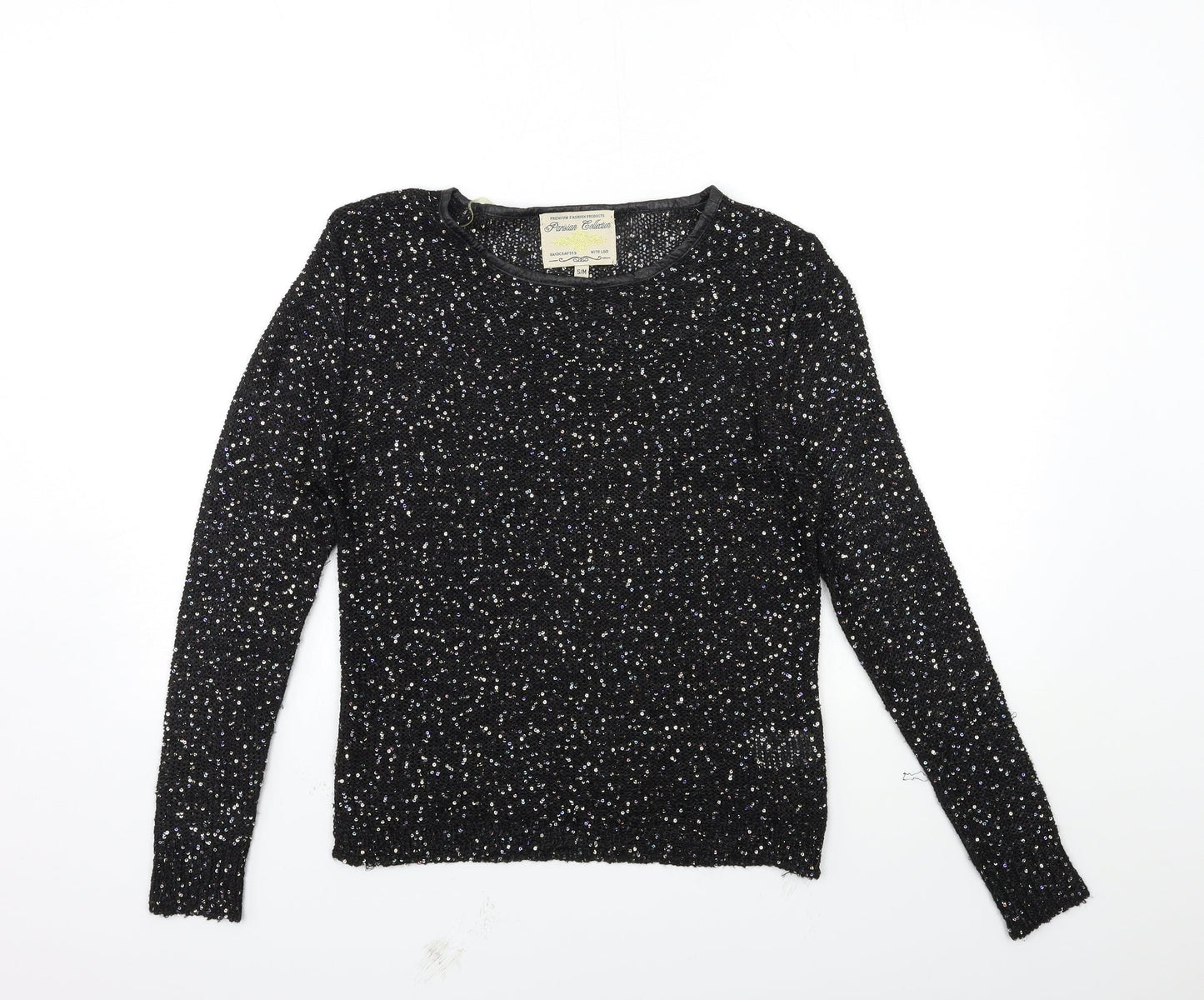 PARISIAN SIGNATURE Womens Black  Knit Pullover Jumper Size S