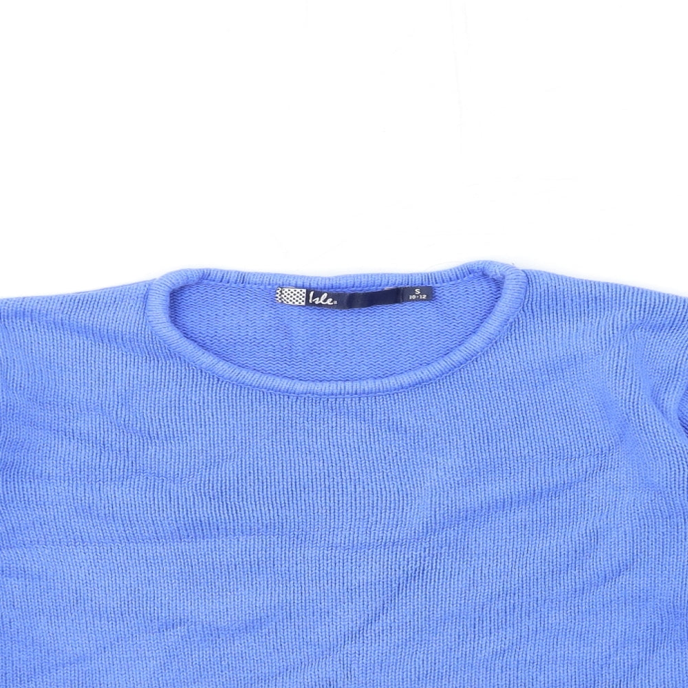 ISLE Womens Blue  Knit Pullover Jumper Size 10