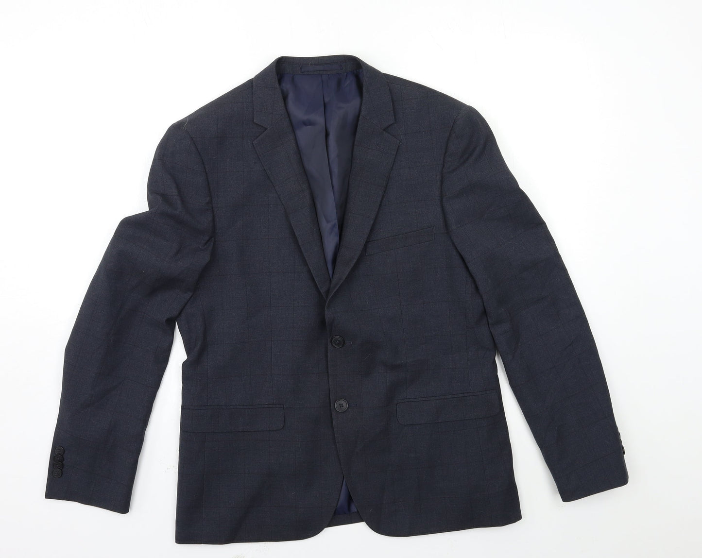 Taylor & Wright Mens Blue Striped  Jacket Suit Jacket Size 40