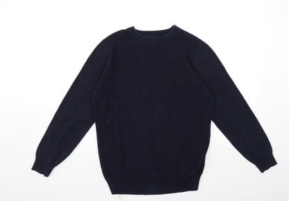 Next Mens Blue  Knit Pullover Jumper Size S