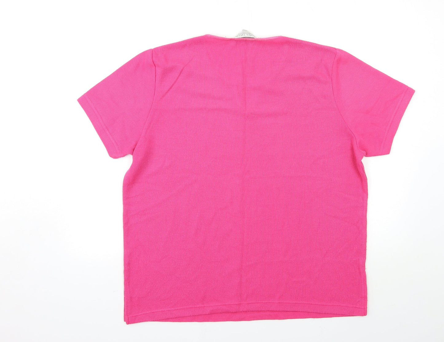 Carolyn Taylor Womens Pink  Knit Pullover Jumper Size M