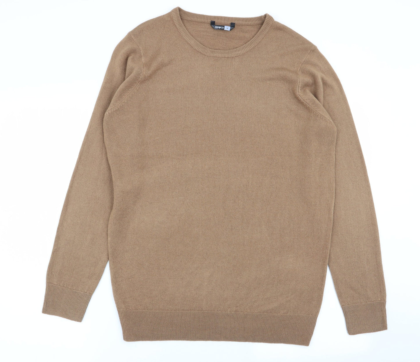 pep and co Mens Brown   Pullover Jumper Size M