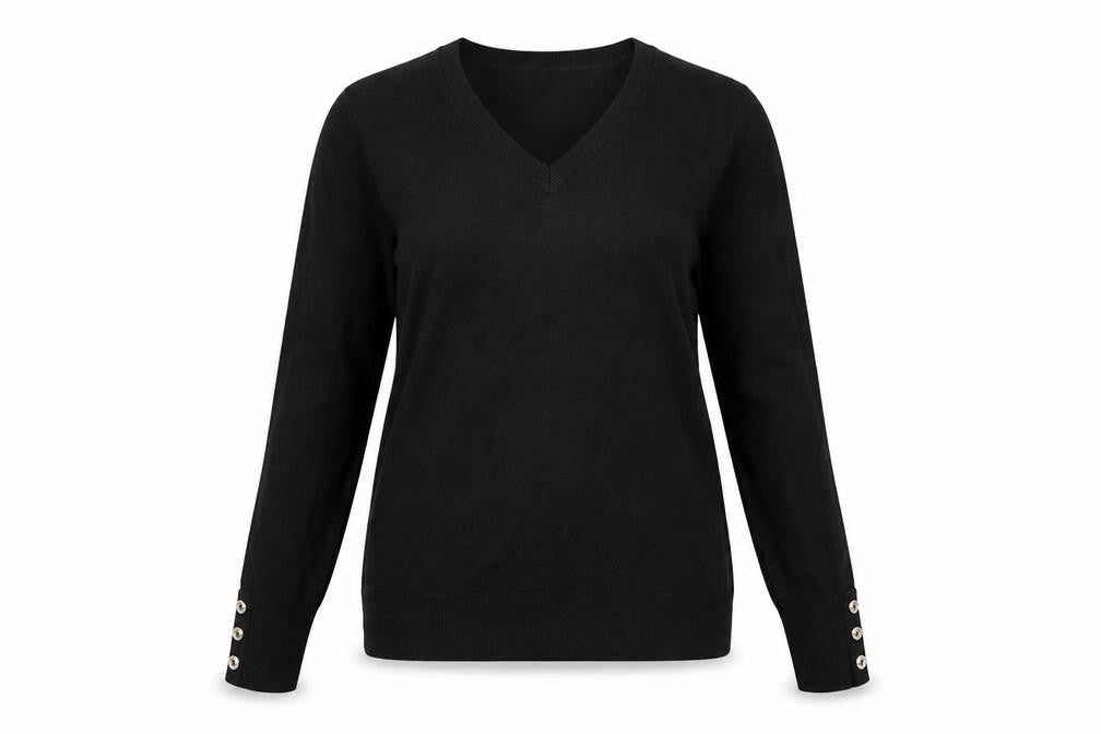 Warehouse Womens Black   Pullover Jumper Size 6