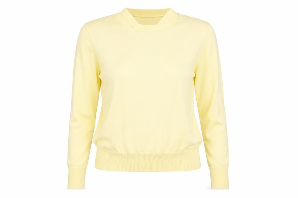Warehouse Womens Yellow   Pullover Jumper Size 10