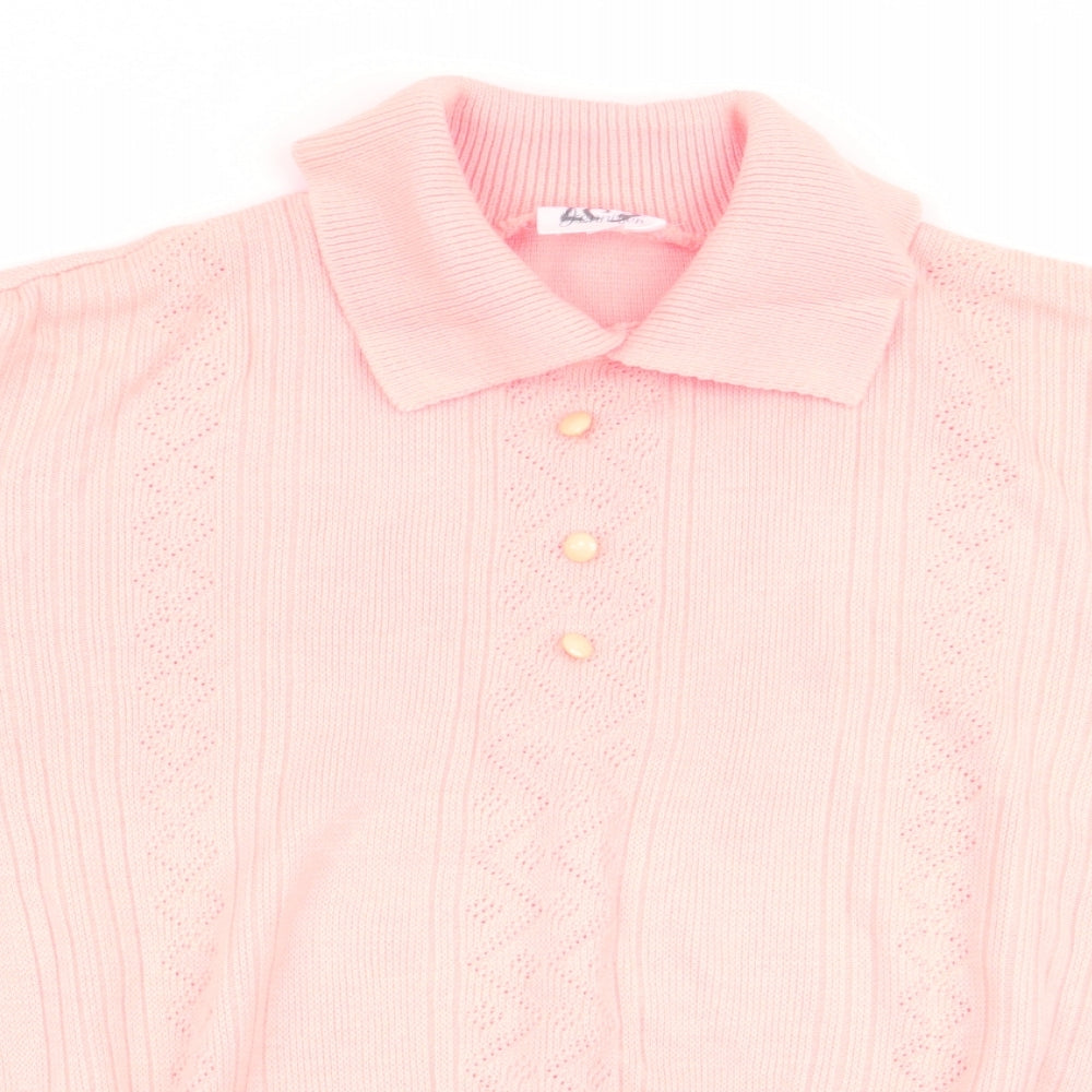 Jennifer Womens Orange   Pullover Jumper Size M