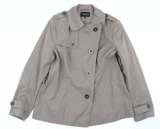 Debenhams Womens Brown   Overcoat Coat Size 14
