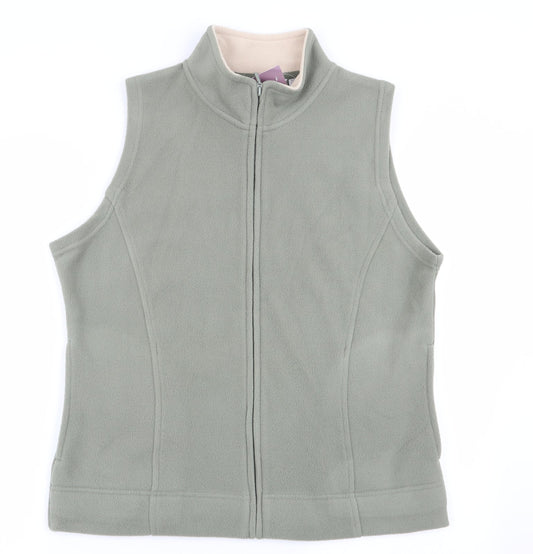 EWM Womens Green   Full Zip Jumper Size 14
