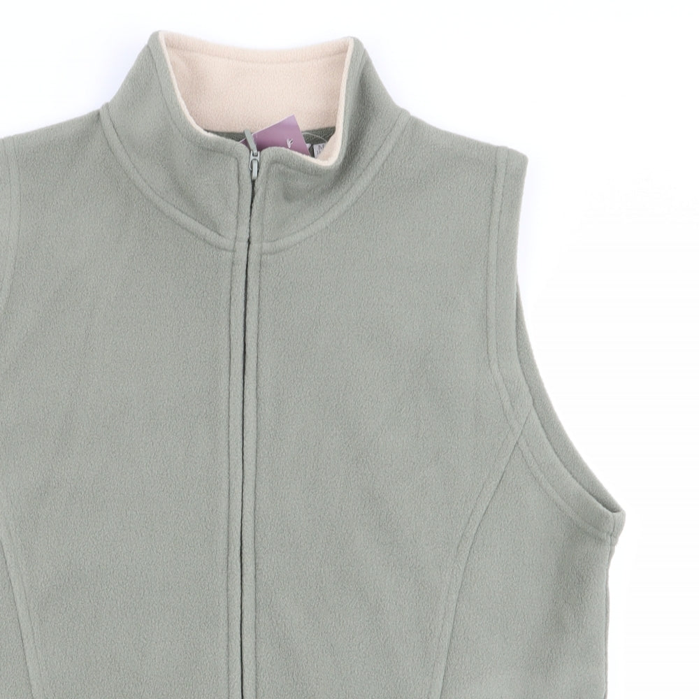 EWM Womens Green   Full Zip Jumper Size 14