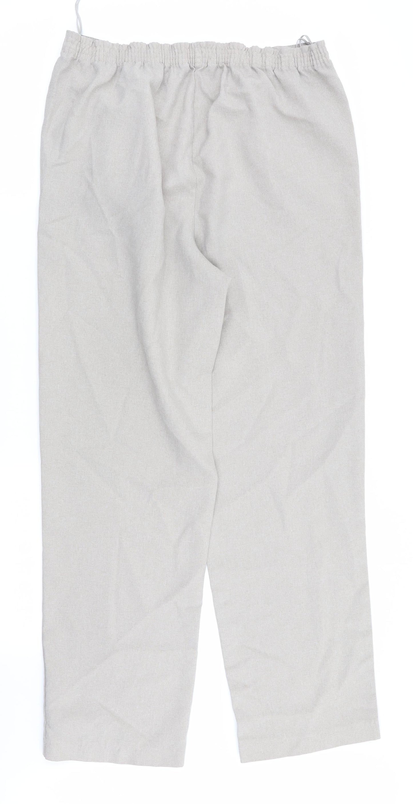 BM Womens Beige   Trousers  Size 10 L28 in - Stretch waistband