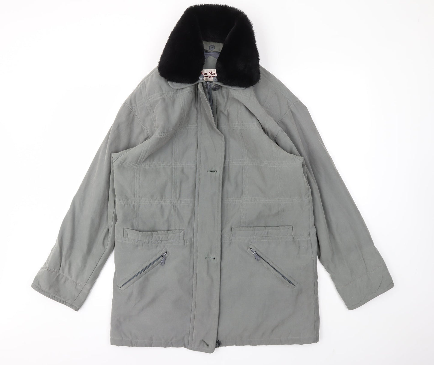 Bonmarché Womens Grey   Jacket Coat Size S