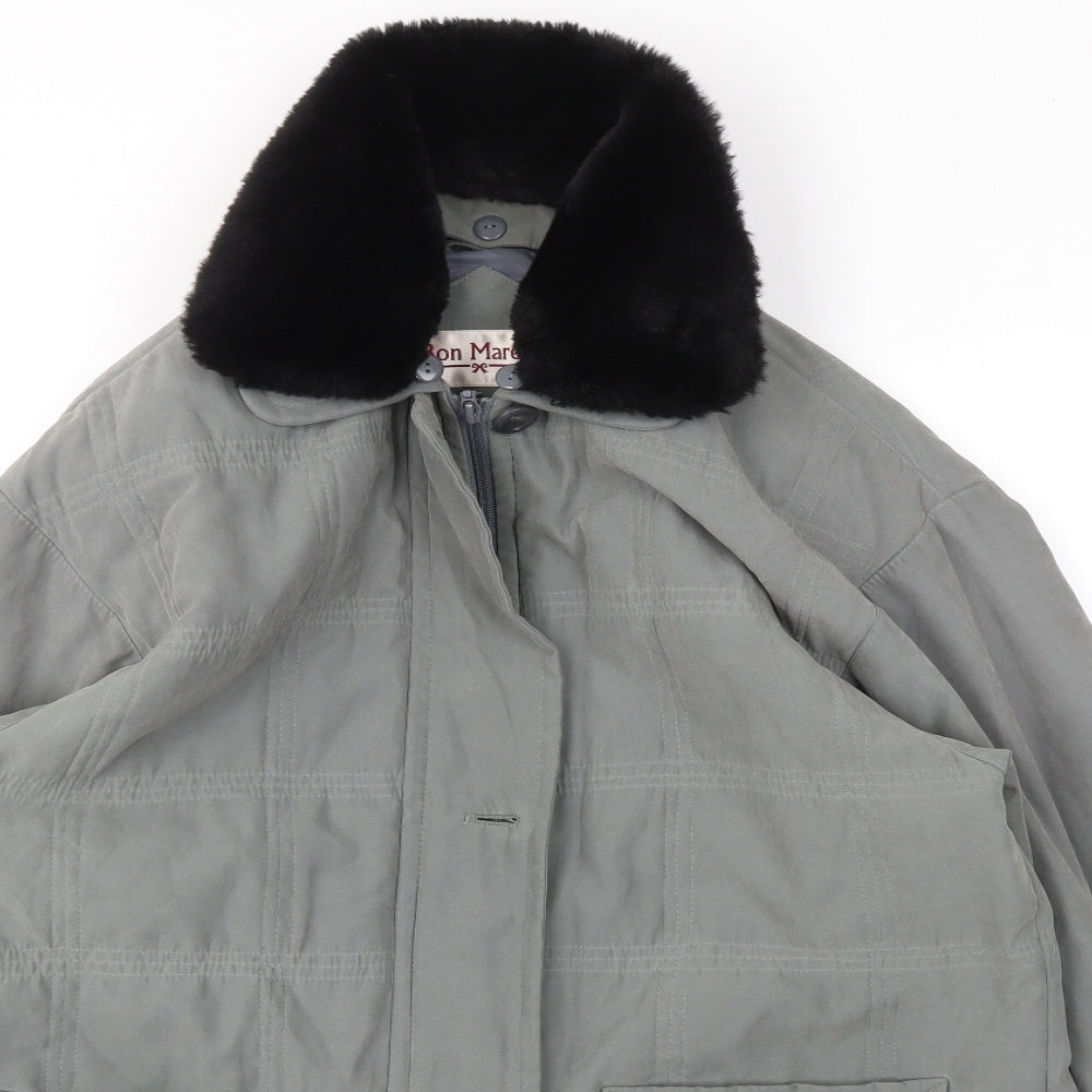 Bonmarché Womens Grey   Jacket Coat Size S