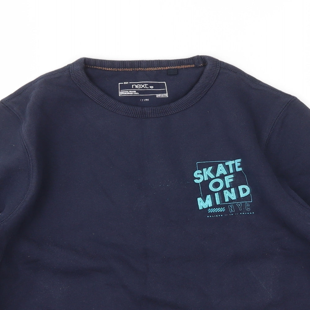 NEXT Boys Blue   Pullover Jumper Size 12 Years
