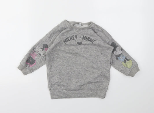 NEXT Girls Multicoloured Animal Print  Pullover Jumper Size 2 Years
