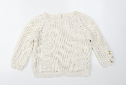 Zara Womens Ivory   Pullover Jumper Size S