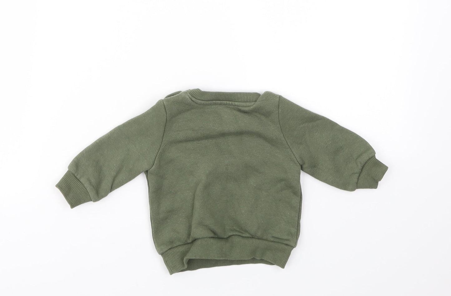 Primark Boys Green Houndstooth  Pullover Jumper Size 0-3 Months